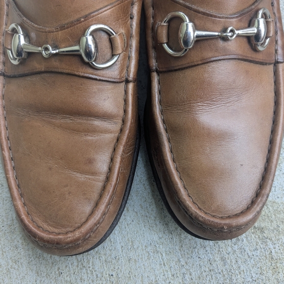 Gucci Horsebit Loafers Brown Leather Men 10 D - Picture 3 of 16